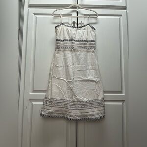 The Limited White Dress with Black Accents